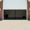 Nature Spring Magnetic 2-Car Garage Door Screen - Black