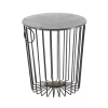Metal Wire Stool Patio Accent Table - Olivia & May