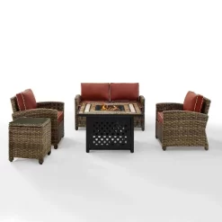 Crosley 5pc Bradenton Steel Outdoor Patio Fire Pit Furniture Set -Outdoor Garden GUEST 2a2bb385 23f3 4970 9658 abaa9494fcc0