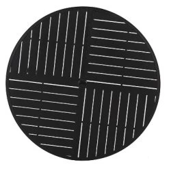 5pc Outdoor Dining Set With Metal Slat Round Table With Umbrella Hole - Captiva Designs -Outdoor Garden GUEST 2a77ef1f d6a8 4f1d 9ffb b2581d155102