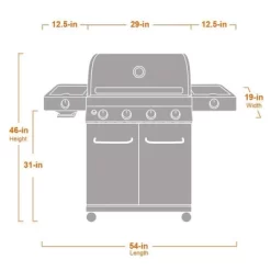 4-Burner Propane Stainless Steel Gas Grill Model 24367- Monument Grills -Outdoor Garden GUEST 2ba54dbc 1951 49f2 96a2 3b0376a58b95