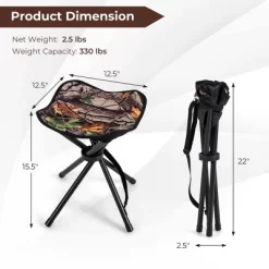 Costway 2 Pack Folding Hunting Stool Lightweight Foldable Outdoor Stool Seat 12 Costway 2 Pack Folding Hunting Stool Lightweight Foldable Outdoor Stool Seat -Outdoor Garden GUEST 2da8ad17 e41b 43ca a596 bd4ad55069a4