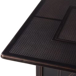 5pc Set With 42" Square Outdoor Aluminum Fire Table & Four Chairs - Oakland Living -Outdoor Garden GUEST 2e8c81a0 092b 43bb 8336 bf4feacfbec6