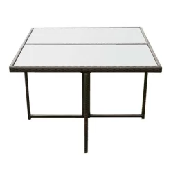 9pc Outdoor Wicker Dining Set With Cushions - Dark Brown/Beige - GODEER 30 9pc Outdoor Wicker Dining Set With Cushions - Dark Brown/Beige - GODEER -Outdoor Garden GUEST 2eac4aed 61c7 4954 abe9 b57593a31da5