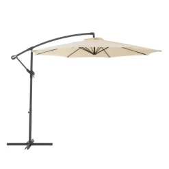 9.5' UV Resistant Offset Tilting Cantilever Patio Umbrella - CorLiving -Outdoor Garden GUEST 2f76d811 1343 4ca4 871c 3f36b5619c89