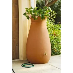 Rainwater Urn, 65 Gallon, 6' Hose Included, Brass Water Spigot, Removable Top -Outdoor Garden GUEST 2fb35928 2d76 4991 97ef f45a34ad55b3