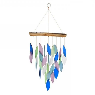 Home & Garden Mountain Ridge Waterfall - One Windchime 20 Inches - Windchme Handcrafted - Geblueg380 - Glass - Multicolored 1 Home & Garden Mountain Ridge Waterfall - One Windchime 20 Inches - Windchme Handcrafted - Geblueg380 - Glass - Multicolored