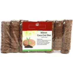Farmlyn Creek 80 Pack 30mm Compressed Coco Coir Seed Starter, Fiber Soil Pellets Disks Plant Pot Disc -Outdoor Garden GUEST 308e7613 28cc 4d21 ace6 71118a1ed8cd