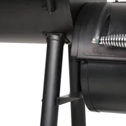 Captiva Designs E02GR006 Offset Charcoal Smoker - Black -Outdoor Garden GUEST 309456a4 b492 405b 8628 39b855214b4a