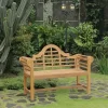 Lutyens 4ft Teak Bench - Natural - Cambridge Casual