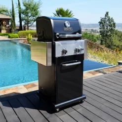 Permasteel 2-Burner Gas Grill With Foldable Side Tables -Outdoor Garden GUEST 33c00c66 7b0a 48b0 97bc cab7c6eb8212