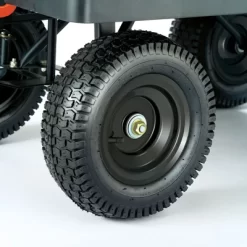 Gorilla Cart GORMP-12 5 Cubic Feet 1200 Pound Capacity Heavy Duty Durable Steel Multi Use Quick Dump Wagon Utility Cart W/ 2 In 1 Towing Handle, Gray -Outdoor Garden GUEST 343b7cca 624f 412e 97af 98253c612852