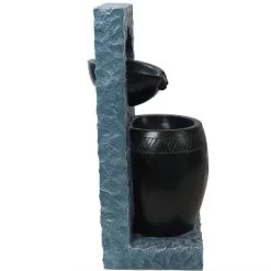 Sunnydaze Decor Sunnydaze Peaceful Rain Electric Outdoor Water Fountain - 31.75" H - Gray And Black -Outdoor Garden GUEST 350c5493 67ba 43fb b2b6 88e441275d51