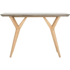 Ragna Concrete Console - Dark Grey - Safavieh -Outdoor Garden GUEST 351e0553 9b10 4e77 9010 c71b9477dbea