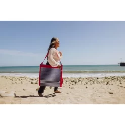 Picnic Time Beachcomber Portable Beach Chair & Tote - Blue Pinstripe 11 Picnic Time Beachcomber Portable Beach Chair & Tote - Blue Pinstripe -Outdoor Garden GUEST 366fcd63 153b 426c b389 cab7c67b4553