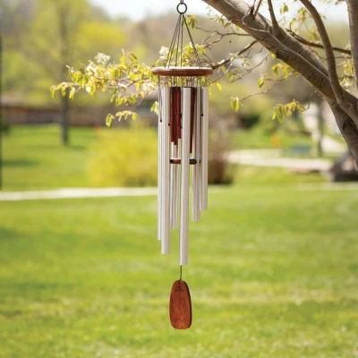 Woodstock Wind Chimes For Outside, Outdoor Decor, Garden And Patio Decor Singing In The Rain Chime, Large (37'') Wind Chime (RAINL) 1 Woodstock Wind Chimes For Outside, Outdoor Decor, Garden And Patio Decor Singing In The Rain Chime, Large (37'') Wind Chime (RAINL)