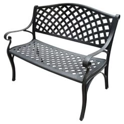 Modern Aluminum Patio Bench - Oakland Living -Outdoor Garden GUEST 370583a3 1c2e 496d 8ee1 e96186a5916f