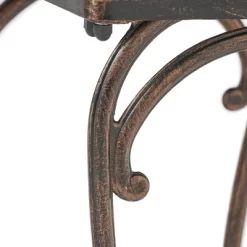 Mckinley Set Of 2 Cast Aluminum Patio End Tables - Copper - Christopher Knight Home -Outdoor Garden GUEST 377151f6 a49b 41ec b105 f7b846940f0d