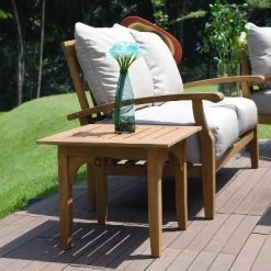 Caterina Teak Patio Side Table - Cambridge Casual -Outdoor Garden GUEST 38af8d9e 71f7 41da a1bf bfdb02ac2da4