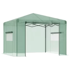 OutsunnyPortable Pop-up Walk-in Greenhouse With Roll-up Door -Outdoor Garden GUEST 396efdea e81a 4b76 93c7 4399e75f28f9