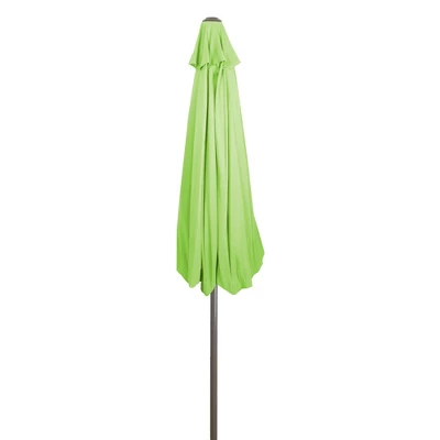 Northlight 9ft Outdoor Patio Market Umbrella With Hand Crank And Tilt, Lime Green 6 Northlight 9ft Outdoor Patio Market Umbrella With Hand Crank And Tilt, Lime Green - Image 6