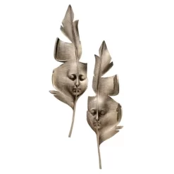 Design Toscano Aurora And Hespera: Sculptural Greenmen Wall Masks