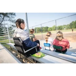 Stansport Folding Stadium Seat With Arms Black/Ten -Outdoor Garden GUEST 3cc19963 fee9 49e1 9528 7cdfd31d73af