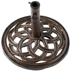 Gardenised Outdoor Patio Cast Iron Umbrella Base Holder Stand -Outdoor Garden GUEST 3dd89446 6a7e 4276 b114 841111f3b72c
