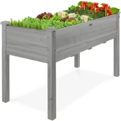 Best Choice Products Best Choice Product 48x24x30in Raised Garden Bed, Elevated Wooden Planter For Yard W/ Foot Caps, Bed Liner -Outdoor Garden GUEST 3f7404f8 31f8 4f28 a4b9 a48762f5a2a0
