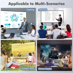 Costway 120'' Projector Screen W/ Stand 16:9 HD 4K Indoor Outdoor Projection Movie Screen -Outdoor Garden GUEST 3fabbf8b c5a5 4225 a8a5 c1b3448ab158