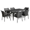 Cliff 7pc Wicker Patio Dining Set - Gray - Christopher Knight Home