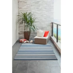 Liora Manne Sonoma Stripes Indoor/Outdoor Rug -Outdoor Garden GUEST 406baeb1 7883 46a2 aff6 53ab8295b97d