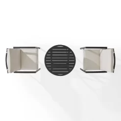 3pc Kaplan Outdoor Steel Chat Set Oatmeal/Bronze - Crosley 14 3pc Kaplan Outdoor Steel Chat Set Oatmeal/Bronze - Crosley -Outdoor Garden GUEST 427c861e 8c33 4a83 952b a86643bfaf93