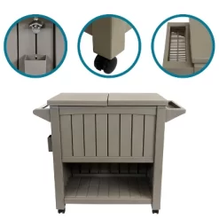 Sunnydaze Decor Sunnydaze Rolling Patio Serving Cart With Prep Table, Cooler And Storage 19 Sunnydaze Decor Sunnydaze Rolling Patio Serving Cart With Prep Table, Cooler And Storage -Outdoor Garden GUEST 431678d2 348c 4f9d bc30 3e4daa084c39