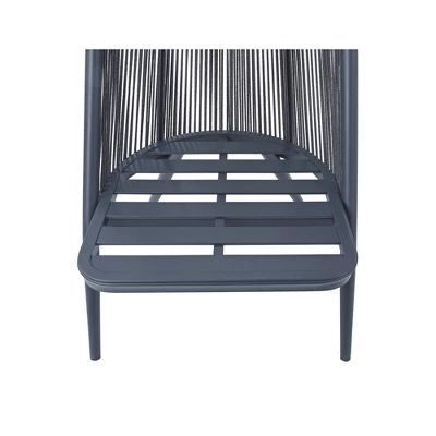 3pc Dirk Patio Chair With Side Table - MiBasics 2 3pc Dirk Patio Chair With Side Table - MiBasics - Image 2