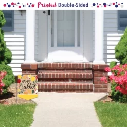 Big Dot Of Happiness Sukkot - Outdoor Home Decorations - Double-Sided Sukkah Jewish Holiday Garden Flag - 12 X 15.25 Inches