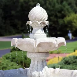 Sunnydaze Decor Sunnydaze Outdoor 2-Tier Solar Powered Water Fountain With Battery Backup And Submersible Pump - 35" -Outdoor Garden GUEST 43cb4e80 33dd 474f be30 52dd07a8c1e3