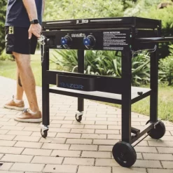 Razor Griddle Portable 2-Burner 30,000 BTU Gas Flattop Grill & Griddle Combo Cart With Foldable Side Shelves, Paper Towel And Condiment Holder, Black 6 Razor Griddle Portable 2-Burner 30,000 BTU Gas Flattop Grill & Griddle Combo Cart With Foldable Side Shelves, Paper Towel And Condiment Holder, Black -Outdoor Garden GUEST 442e48f0 a8d8 42b3 90cb 7ad880c2d7e0