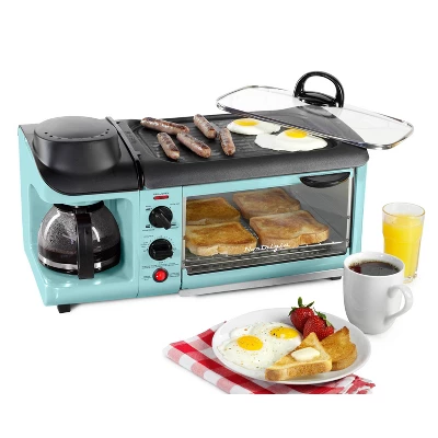 Nostalgia Electrics Retro 3-in-1Family Size Griddle Aqua 4 Nostalgia Electrics Retro 3-in-1Family Size Griddle Aqua - Image 4