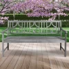 Sloane 3-Seat Ogee Diamond-Back Acacia Wood Outdoor Garden Patio Bench - JONATHAN Y