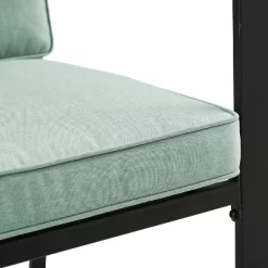 3pc Kaplan Outdoor Steel Chat Set Mist/Bronze - Crosley -Outdoor Garden GUEST 45e0c1b0 a459 458c a1cf 6215782cd792