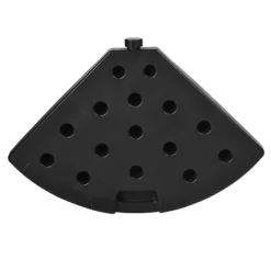 Outsunny 4-Piece 150lb Cantilever Patio Umbrella Base Weights For Offset Hanging Umbrella, Fasteners, Wicker-like HDPE Water Or Sand Weights, Black -Outdoor Garden GUEST 4623b19f 99d3 4889 986a ace31528dc4d