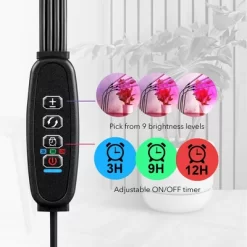 Dartwood LED Grow Lights For Indoor Plants With Red Blue Spectrum - Plant Grow Light With 9 Brightness Levels, Auto On Off Function (3 Pack) -Outdoor Garden GUEST 46b7ca1d 995c 4a88 9f00 25fa1b2cc528
