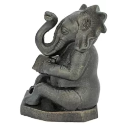Design Toscano Educated Elephant Cast Iron Bookend: Single -Outdoor Garden GUEST 47de520d bd70 43e9 9f65 1af67c0b3d3c
