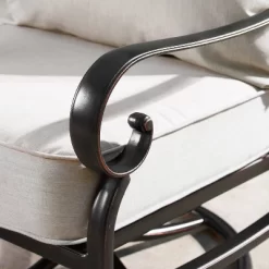 5pc Outdoor Set With 44" Round Aluminum Fire Table Set With 4 Swivel Rocking Chairs & Wind Blocker Lid - Oakland Living 26 5pc Outdoor Set With 44" Round Aluminum Fire Table Set With 4 Swivel Rocking Chairs & Wind Blocker Lid - Oakland Living -Outdoor Garden GUEST 4802193c 55b0 4b49 b4ff 3728e316621d