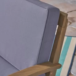 Peyton 2pc Acacia Wood Loveseat And Coffee Table Set - Gray/Dark Gray - Christopher Knight Home -Outdoor Garden GUEST 488869d4 b4d7 4d56 a0ed 7ac54d79b989