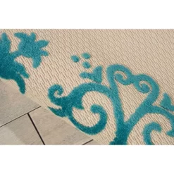 Nourison Aloha Medallion Area Rug -Outdoor Garden GUEST 49b51927 b7c4 405b 852b f72fbe2f4ff6