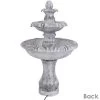 Sunnydaze Decor Sunnydaze 50"H Electric Fiberglass Reinforced Concrete 3-Tier Mediterranean-Inspired Outdoor Water Fountain