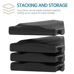 Yaheetech 4-Pieces Water Sand Filling Plastic Base Stand 9 Yaheetech 4-Pieces Water Sand Filling Plastic Base Stand -Outdoor Garden GUEST 4d469eae 1698 4ceb b880 2633e3242fcf