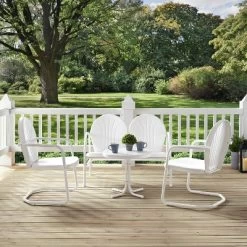 Griffith 4pc Outdoor Conversation Set - White - Crosley 10 Griffith 4pc Outdoor Conversation Set - White - Crosley -Outdoor Garden GUEST 4de7081b 883b 46c7 8635 b96ac328d9b6